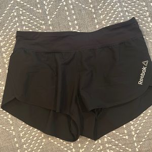 Black Reebok running shorts with liner - Small